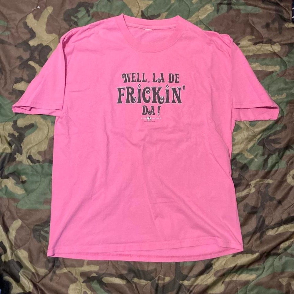 Vintage Y2K‎ big dogs pink graphic tee